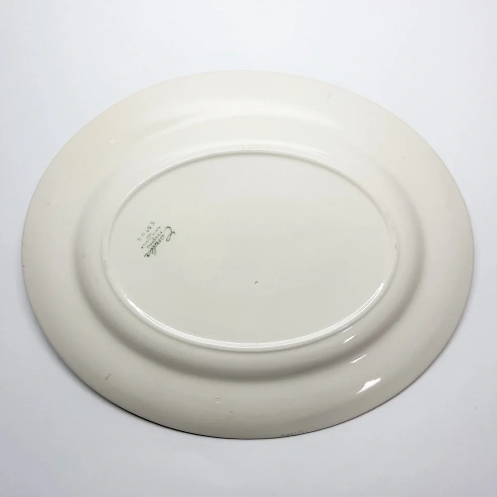 Vintage Homer Laughlin Cavalier Eggshell Persian Garden Platter 11.75” E56N5